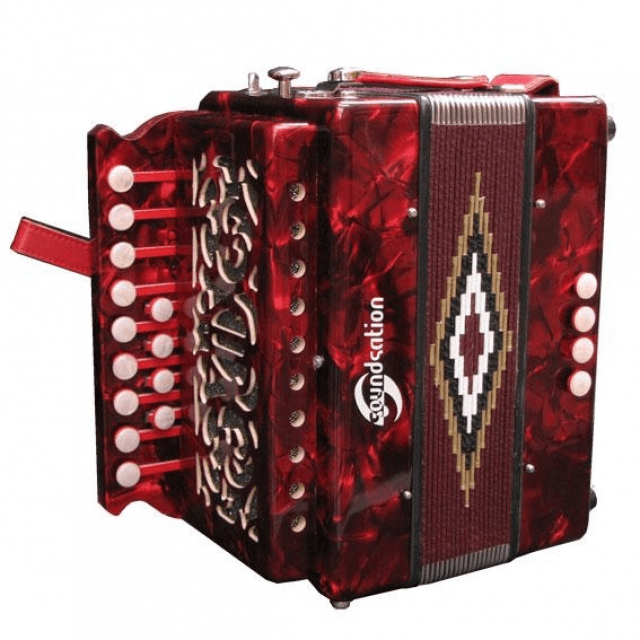 C diatonic celluloid accordion