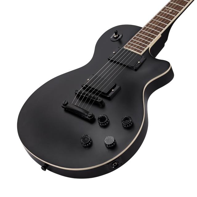 Chitarra elettrica cutaway arch top con 2 humbucker e manico set-in
