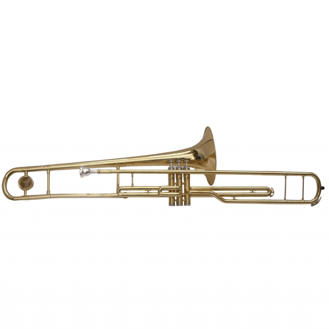 Bb trombone in gold lacquered finish