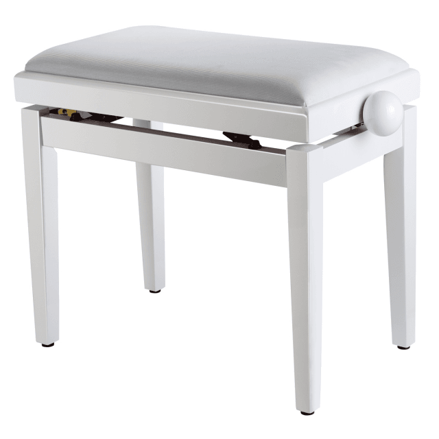 Adjustable glossy finish piano bench