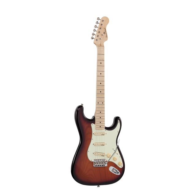 Chitarra elettrica double cutaway con 3 single coil e meccaniche vintage (equipaggiata Wilkinson, tastiera acero)