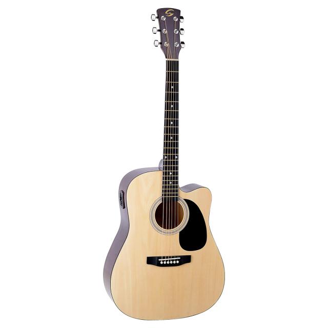 Dreadnought cutaway Acoustic guitar with preamp