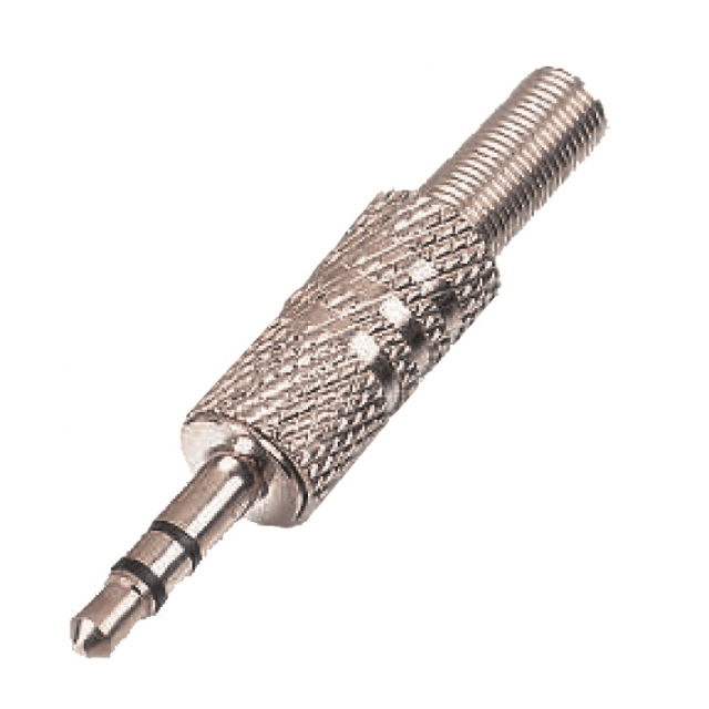 Metal connector 3.5mm jack STEREO (25 pcs box)