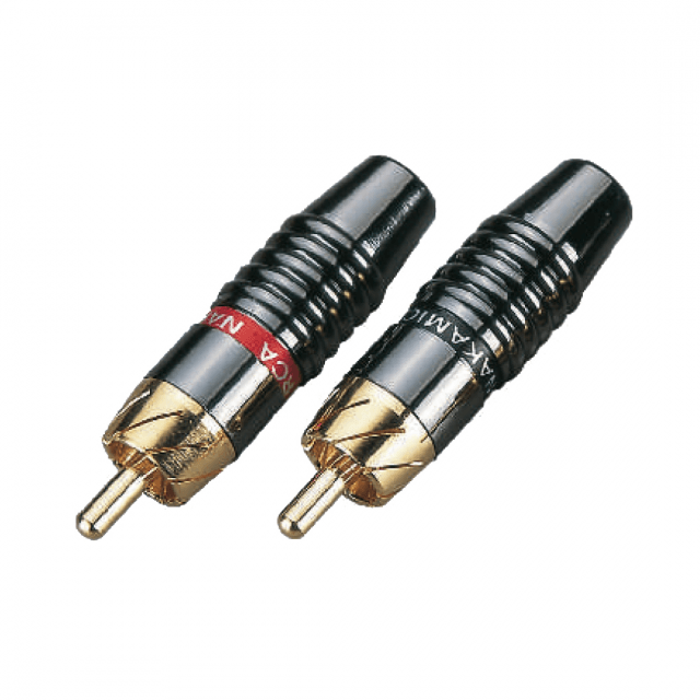 Metal connector RCA male (25 pcs box)