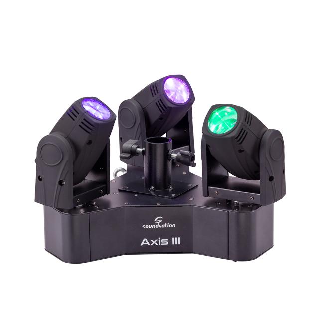 3-Head Moving Light with 3 x 10W 4IN1 CREE LEDs