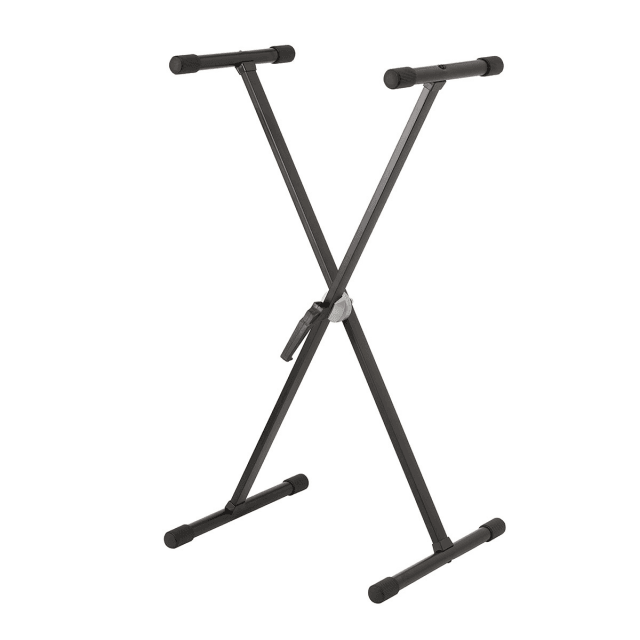 Single keyboard stand with easy adjust mechanism