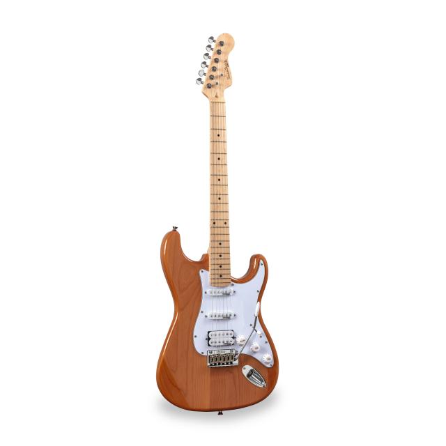 Double cutaway electric guitar with 2 single coils + splittable humbucker and self-locking tuners (Wilkinson equipped)