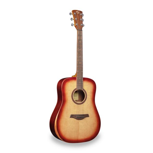 Dreadnought acoustic guitar with mahogany armrest (Glossy version)