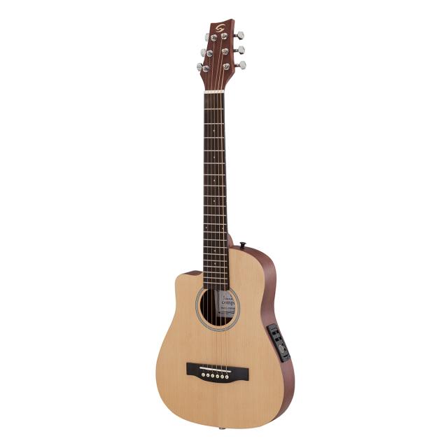 Chitarra traveller roundback dreadnought cutaway w/preamp - Versione mancina