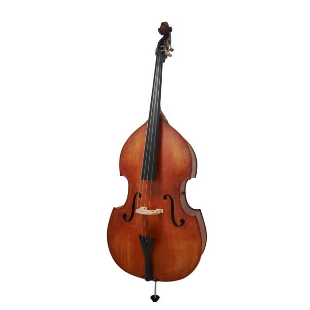 Contrabbasso Virtuoso Pro 3/4 artigianale con tavola in abete massello e fondo e fasce in acero fiammato