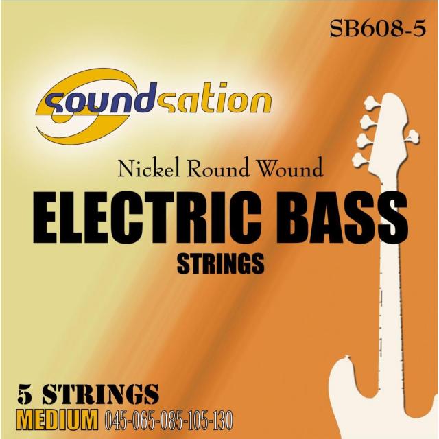 Electric bass guitar string set - Medium 5 strings