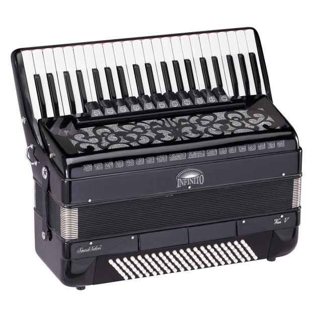 120 bass 4/5 key accordion black