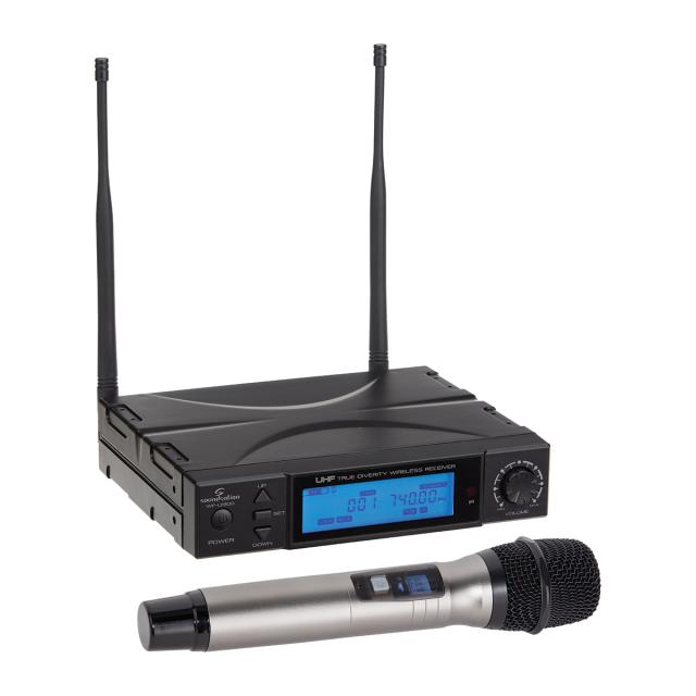Radiomicrofono UHF True Diversity 300 canali con Microfono Palmare