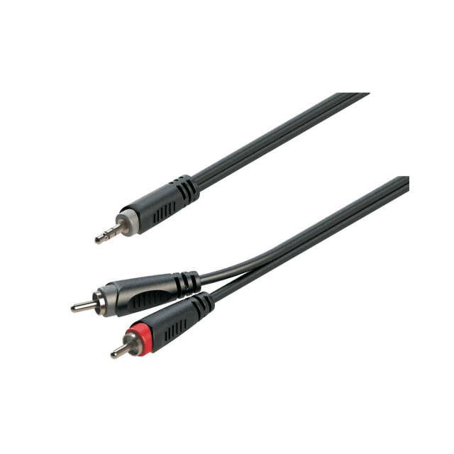 Y-Adapter cable 3.5mm Jack male STEREO - 2xRCA male / 1.5mt