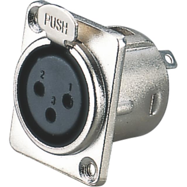 Connettore da pannello XLR 3P-F 
