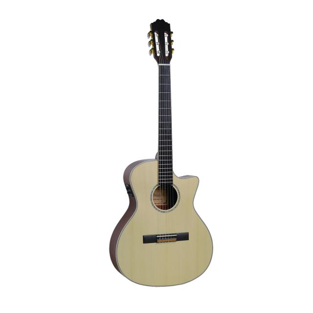 Nylon strings cutaway slim body acoustic guitar w/preamp