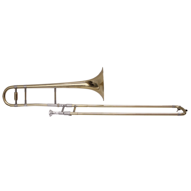 Bb trombone in gold lacquered finish