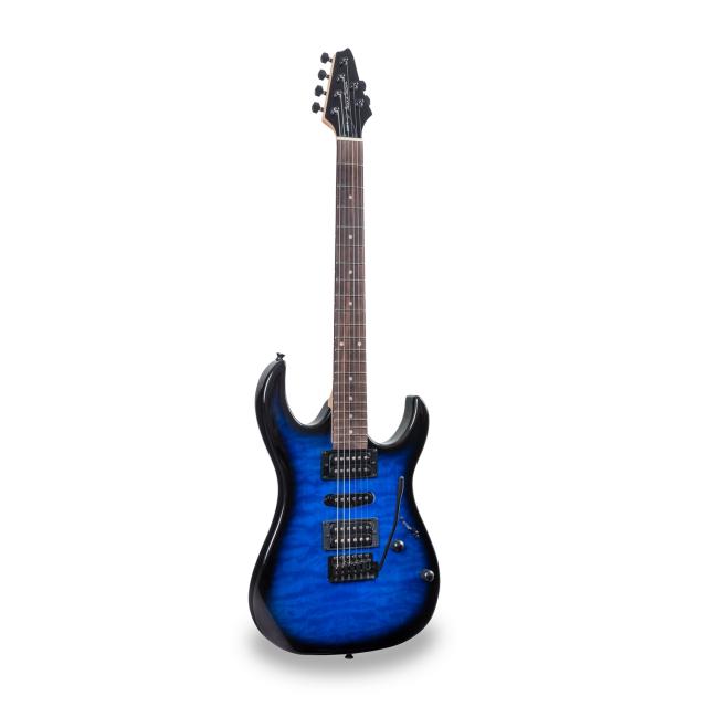 Electric guitar with double humbucker and single coil