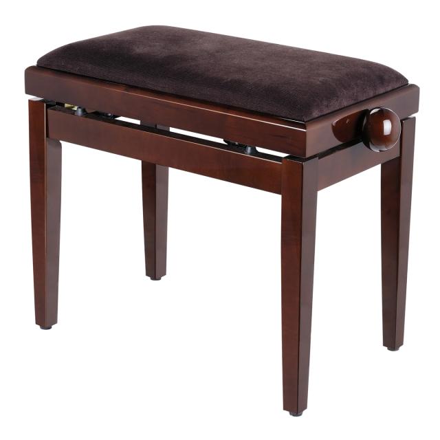 Adjustable glossy finish piano bench