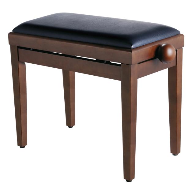 Adjustable satin finish piano bench