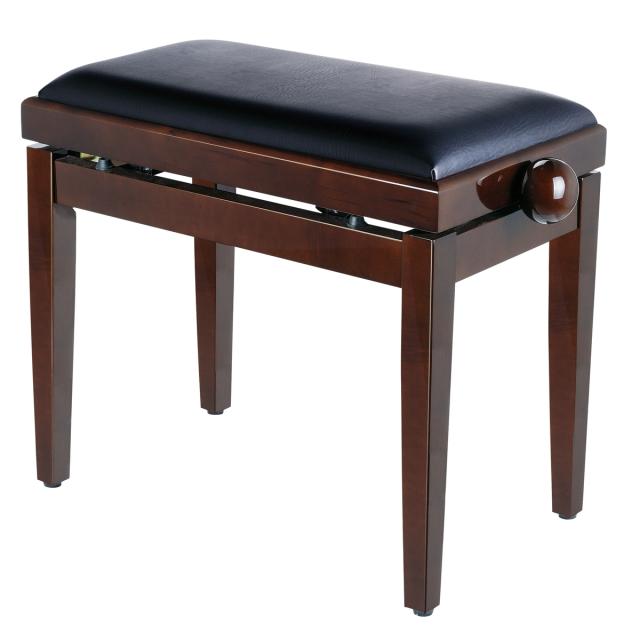 Adjustable glossy finish piano bench