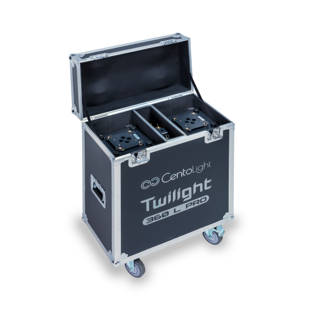 FLIGHT CASE FOR 2 TWILIGHT 360 L PRO MOVING HEADS