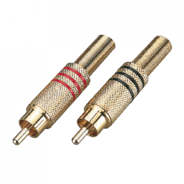 Connettore RCA maschio in metallo (box 26 pezzi)