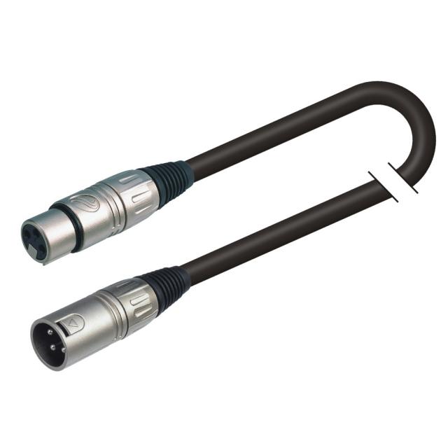 Balanced microphone cable XRL 3P M - XLR 3P F / 15mt