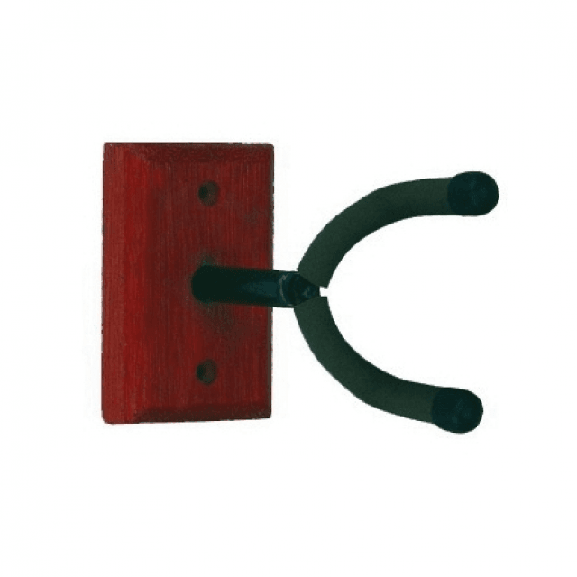 Supporto da muro per chitarra universale con piattina in legno e forcella incurvata antiscivolo