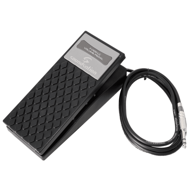 Keyboards volume/expression pedal with cable, 1/4" TRS Jack, and control direction selector