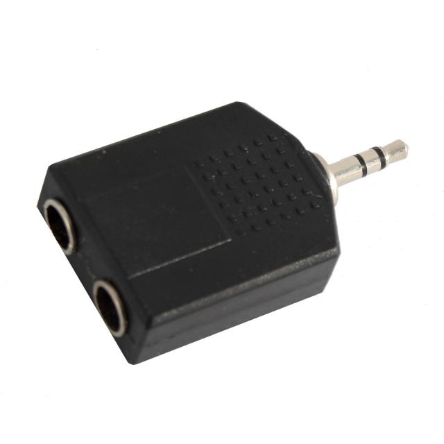 3.5mm Jack Male STEREO - 2x6.3mm Jack Female adapter STEREO (1 pc set)
