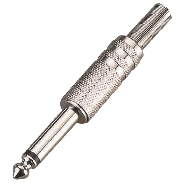 Metal connector 6.3mm jack MONO (25 pcs box)