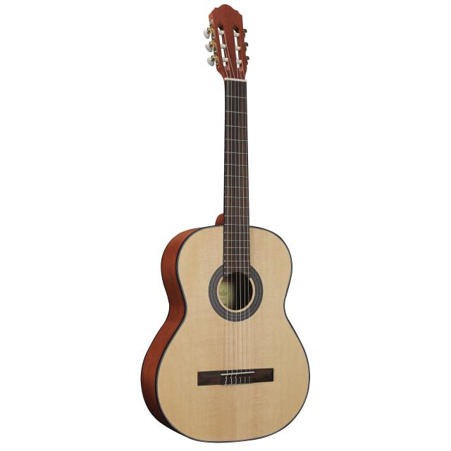 4/4 Classic guitar with solid spruce top - Satin