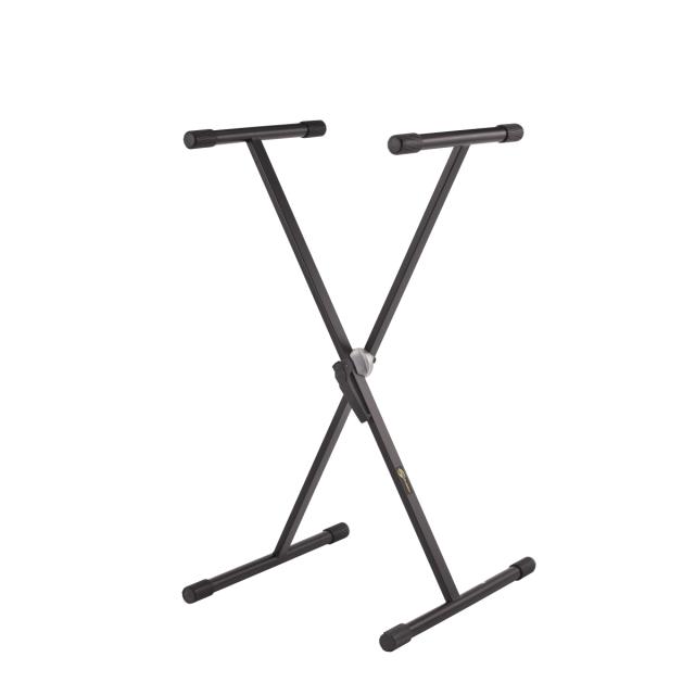 Single keyboard stand with easy adjust mechanism