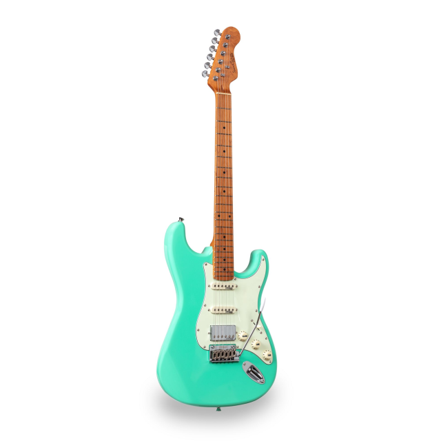 Electric guitar with 2 single coils + splittable humbucker and self-locking tuners (Wilkinson equipped, roasted maple neck)
