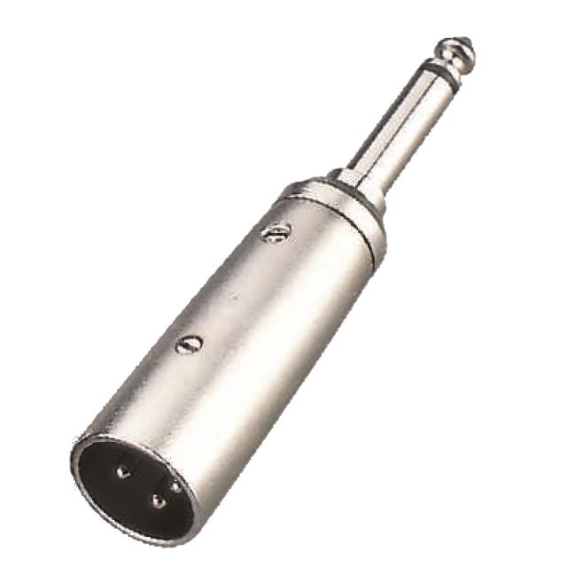XLR Male - 6.3mm Jack Male MONO adapter (1 pc set)