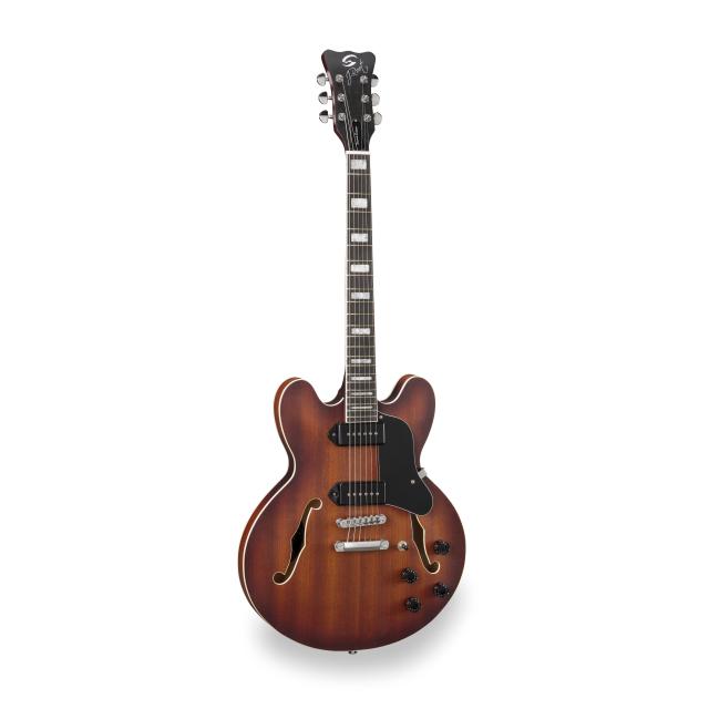 Chitarra semiacustica double cutaway con Single coil