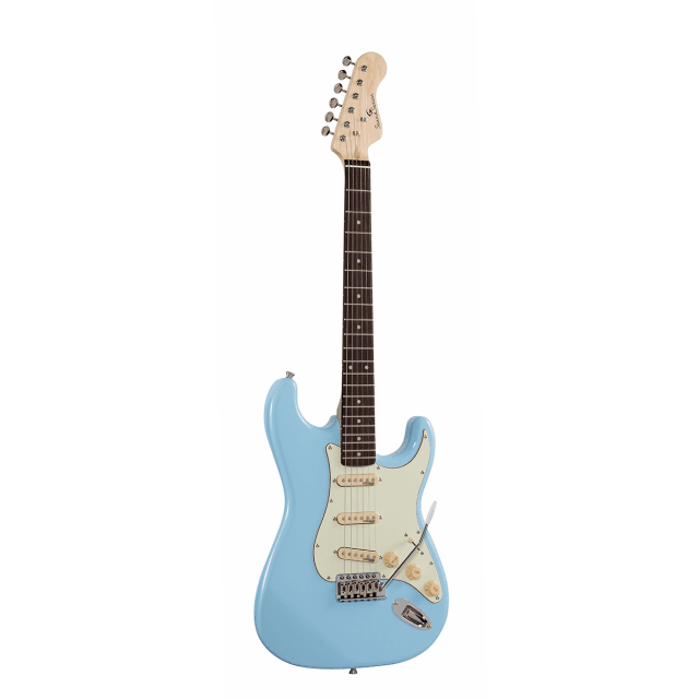 Double cutaway electric guitar with 3 single coils and vintage tuners (Wilkinson equipped, eco-rosewood fretboard)