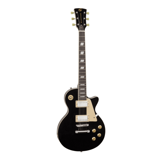 Arch top cutaway electric guitar with 2 humbuckers and set-in neck