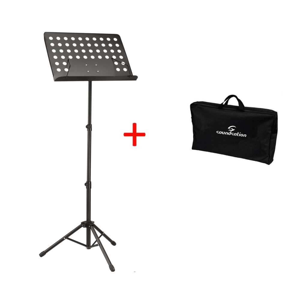 Bundle including orchestra music stand with removable