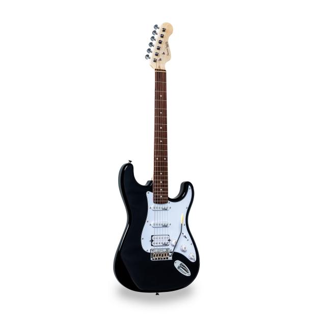 Double cutaway electric guitar with 2 single coils + splittable humbucker and self-locking tuners (Wilkinson equipped)
