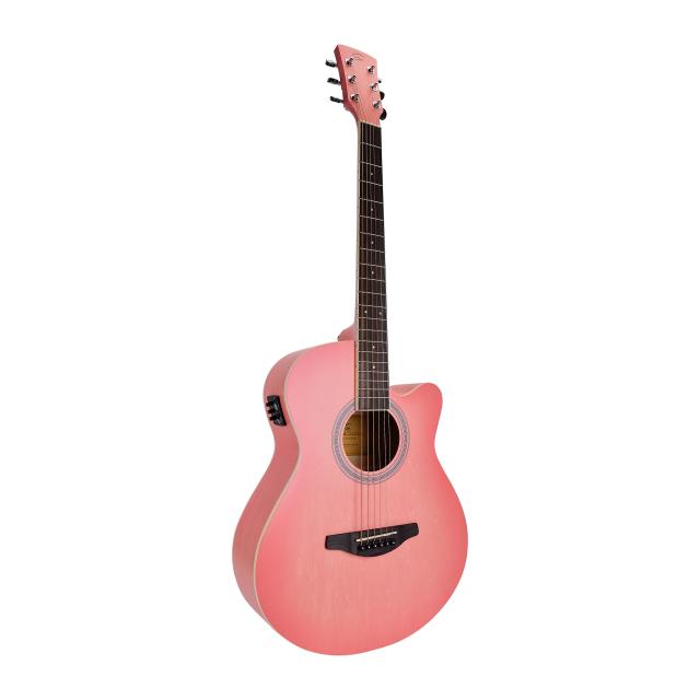 Hand wiped cutaway acoustic guitar w/preamp