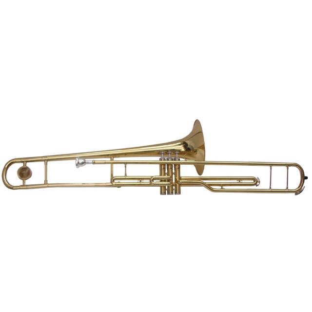 Bb trombone in gold lacquered finish