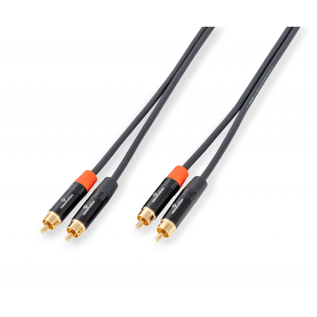 Wiremaster adapter cable 2 x RCA - 2 x RCA / 1.5 mt