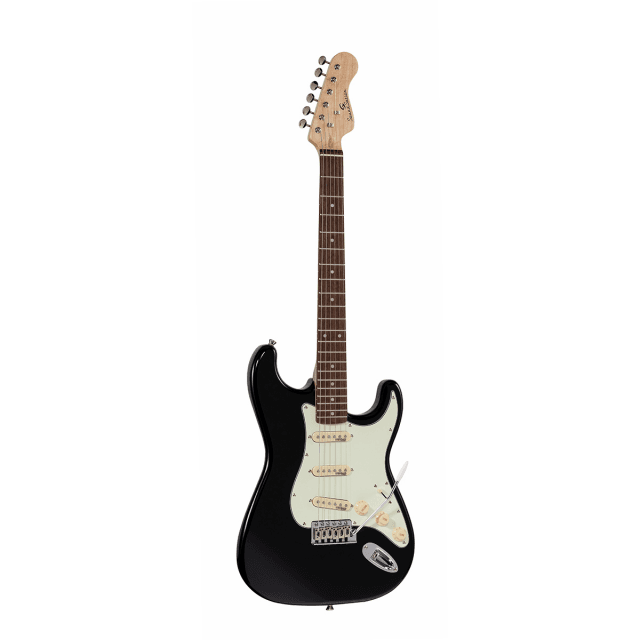 Chitarra elettrica double cutaway con 3 single coil e meccaniche vintage (equipaggiata Wilkinson)