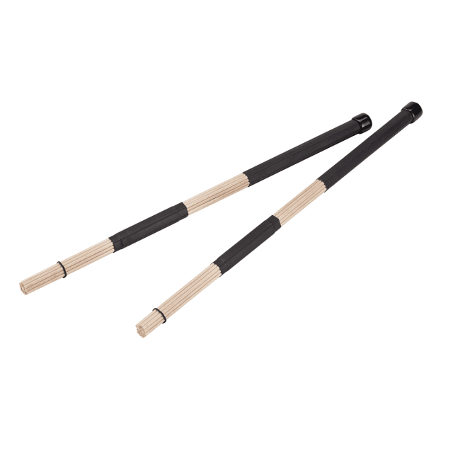 Wooden brush pair with rubber handle