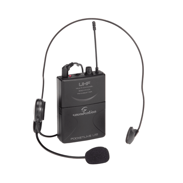 Professional Headset Microphone + Pocket Trasmitter Kit for POCKETLIVE U16