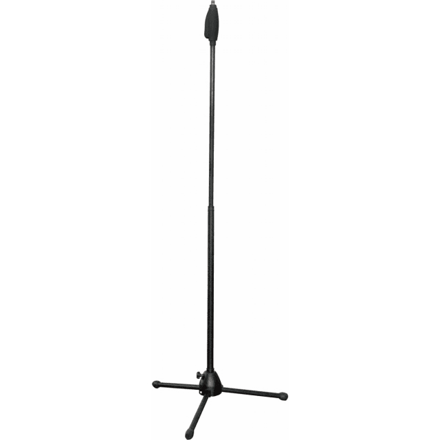 Mic stand featuring ONE HAND system and tripod base