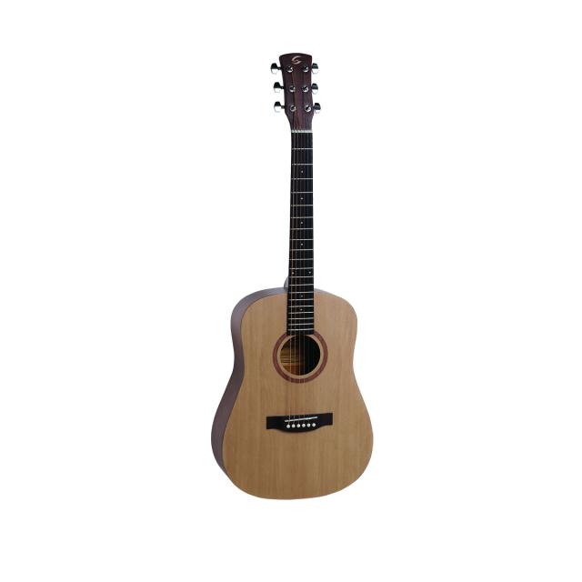 Chitarra acustica Dreadnought 3/4 con finitura open pore satinata