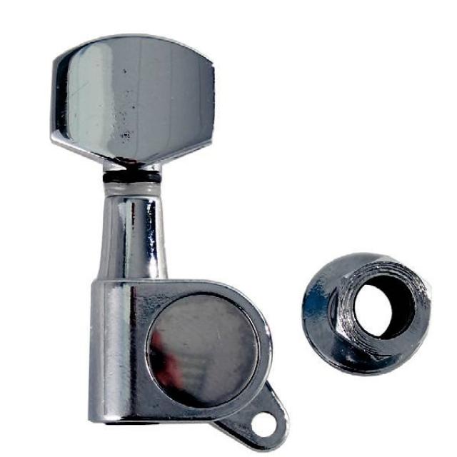 Electric and Acoustic Guitar Machine Heads, L6, Chrome finishing